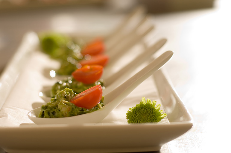 Chicken Guacamole Spoons